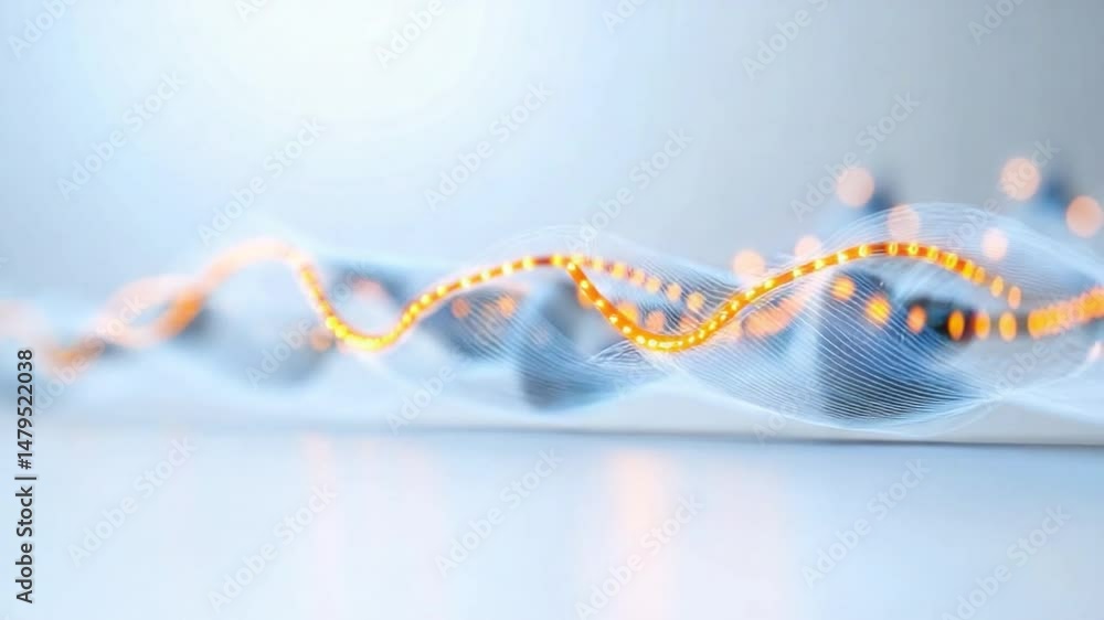 Poster dna structure: a close-up view of a detailed dna structure, highlighting the intricate double helix 