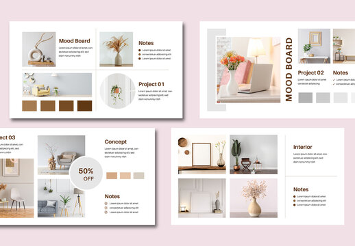 Interior Design Mood Board Templates – Browse 655 Stock Photos, Vectors ...
