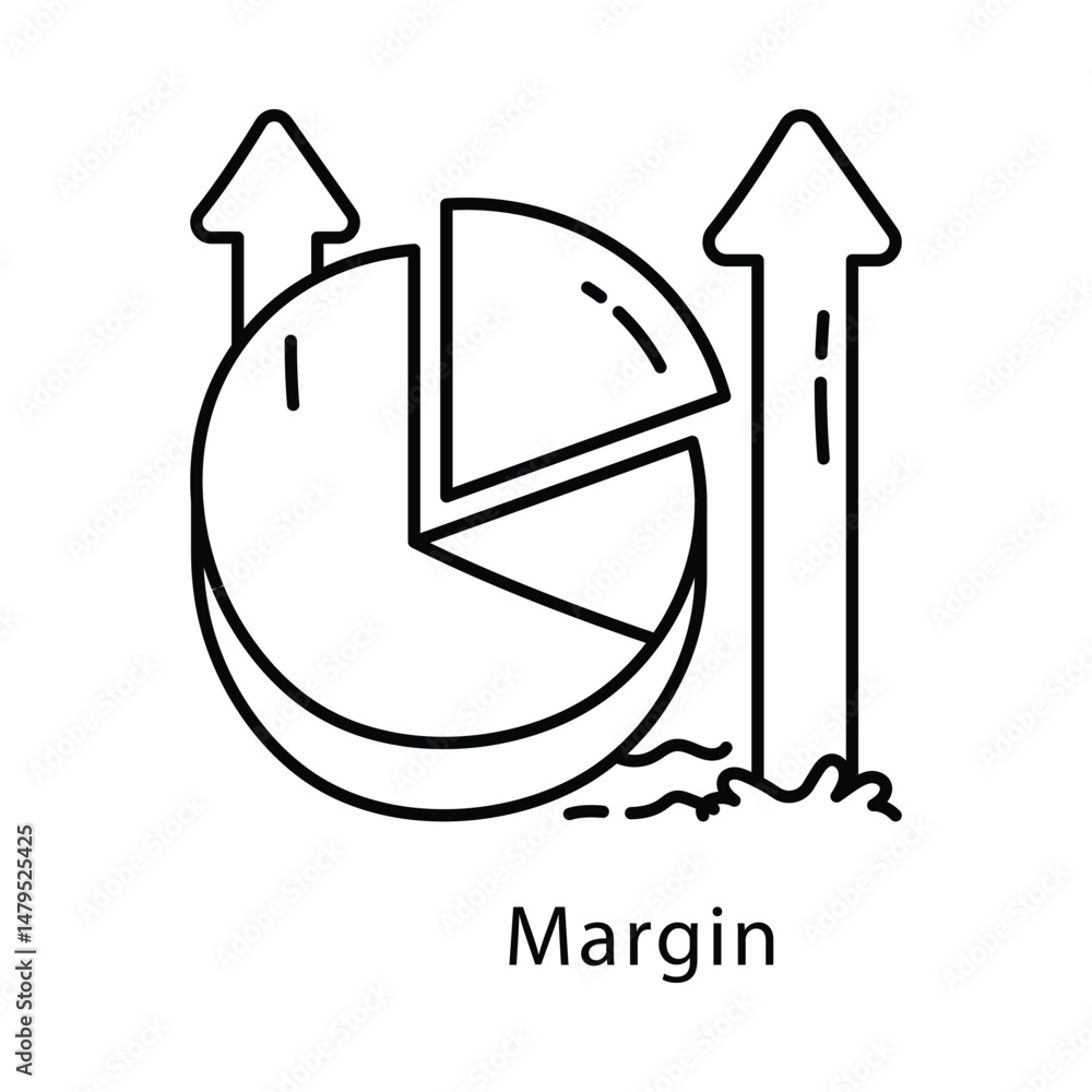 Poster margin vector outline style icon. eps 10 file