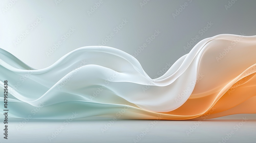 Poster abstract fluid wave background background fluid wave gradient flow soft smooth pastel elegant design
