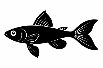guppy sihouette black vector