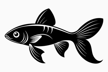 guppy sihouette black vector
