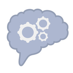 Brain Gears Concept Illustration