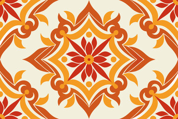 seamless pattern with flowers illustration