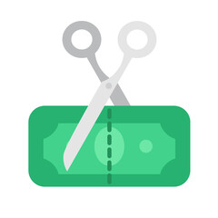 Cut Money Savings Icon