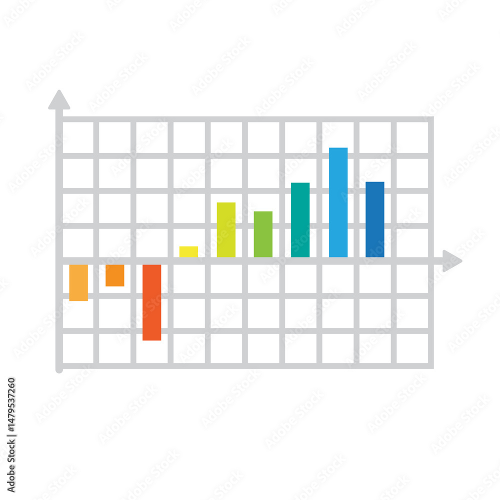 Poster bar graph data visualization
