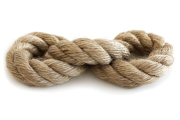 Knotted rope in infinity shape