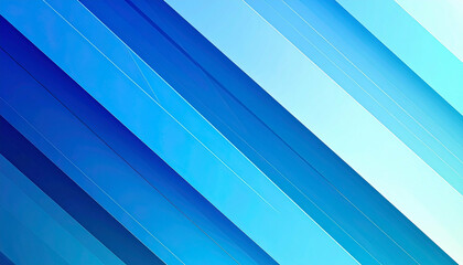 Obraz premium Angled gradient bars transition from dark to light blue shades, creating a modern, abstract feel