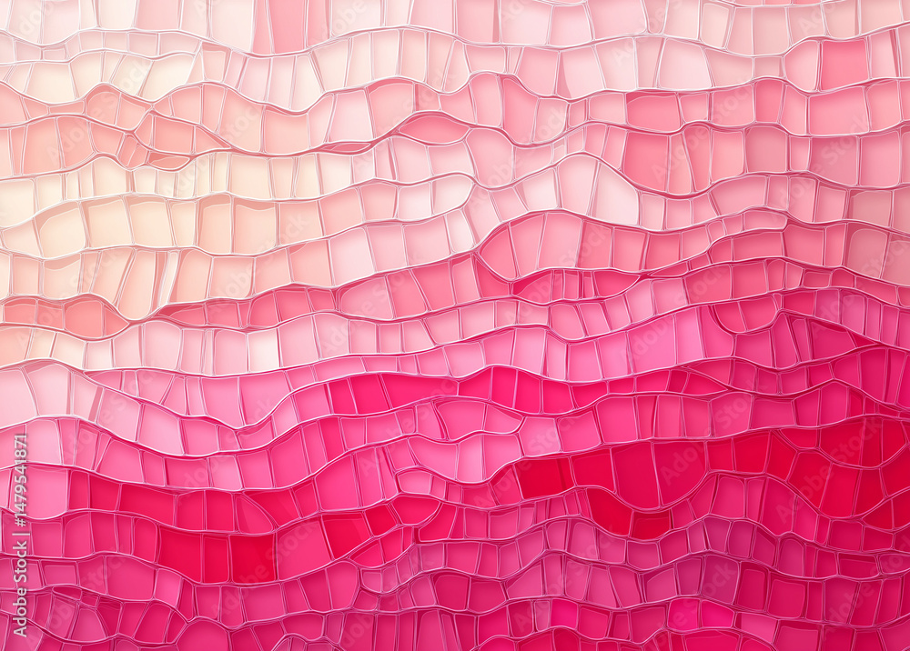 Poster abstract pink liquid marble texture background with wavy line pattern and white space for text, vect