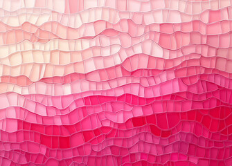 Abstract Pink Liquid Marble Texture Background with Wavy Line Pattern and White Space for Text, Vector Design Template on Pastel Red Background