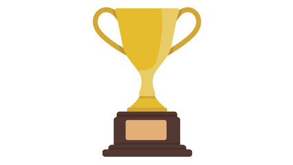 Golden Trophy Award Winning Success Celebration Prestige Victory