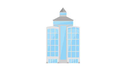 Fototapeta premium Modern building design elegant architecture stunning skyscraper illustration