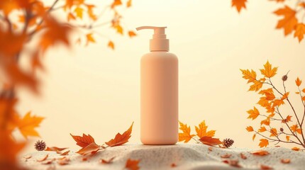 facial skincare bottle mockup