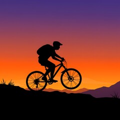 Sunset Silhouette Rider