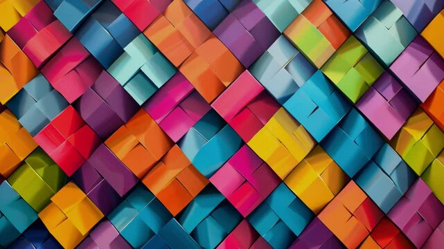A colorful checkered pattern, Generative AI Videos.