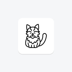 Fototapeta premium Maine Coon, vector, pixel perfect, illustrator file