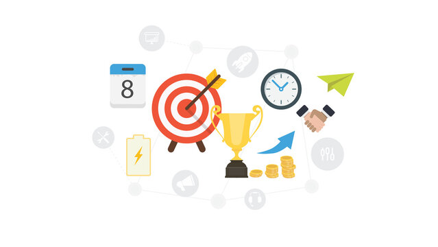 Achieve your goals success awaits unlock your potential business triumph