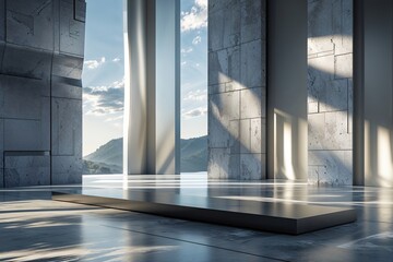 Obraz premium Silver Corporate Design Evolution Modern Abstract Artwork with Technology Inspired Motion