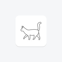 Fototapeta premium Cat, vector, pixel perfect, illustrator file