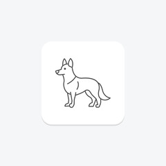 German Shepherd, vector, pixel perfect, illustrator file