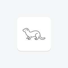 Ferret, vector, pixel perfect, illustrator file