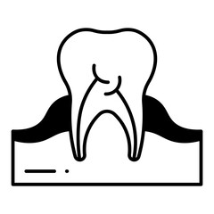 Tooth Root dualtone icon