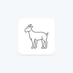 Goat, vector, pixel perfect, illustrator file