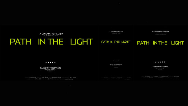Cinematic Film Title Card, Movie Poster Typography Overlay 108 | Fully Modular Editable Layouts & Easy Text Animator Control to Create Custom Text Animations Without KeyFrames 