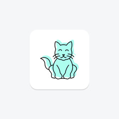 Persian Cat, vector, pixel perfect, illustrator file