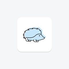 Hedgehog, vector, pixel perfect, illustrator file