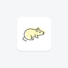 Rat, vector, pixel perfect, illustrator file