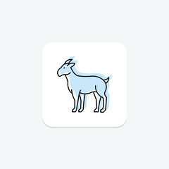 Goat, vector, pixel perfect, illustrator file