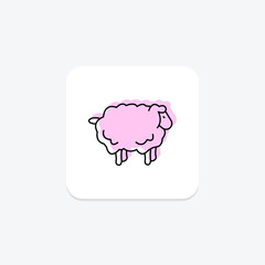 Sheep, vector, pixel perfect, illustrator file