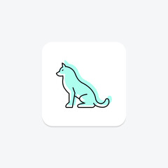 Husky, vector, pixel perfect, illustrator file