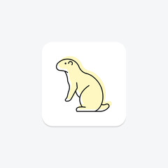 Prairie Dog, vector, pixel perfect, illustrator file