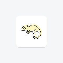 Chameleon, vector, pixel perfect, illustrator file
