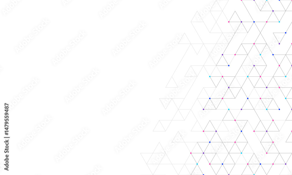 Aufkleber Abstract vector background with a geometric pattern of triangle shapes. Graphic design element 