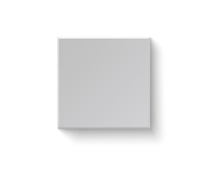 Packaging ribbon model for festive gift box birthday or christmas greeting parcel advertising minimal topview rectangle object clean background isolated white present new year event

