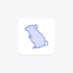 Hamster, vector, pixel perfect, illustrator file