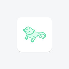 Bearded Dragon, vector, pixel perfect, illustrator file