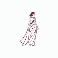 women saree shop logo 