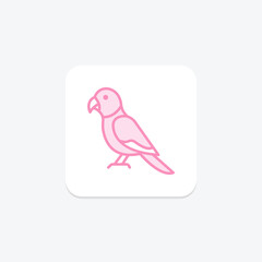 Sun Conure, vector, pixel perfect, illustrator file