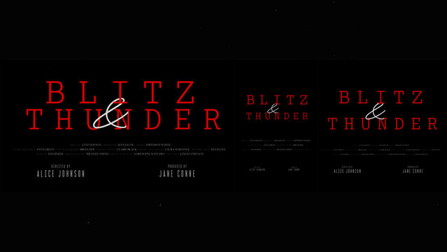 Cinematic Film Title Card, Movie Poster Typography Overlay 120 | Fully Modular Editable Layouts & Easy Text Animator Control to Create Custom Text Animations Without KeyFrames 