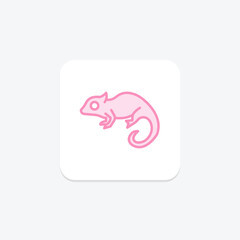 Chameleon, vector, pixel perfect, illustrator file