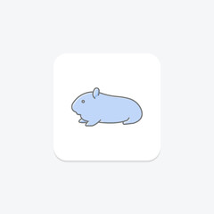 Guinea Pig, vector, pixel perfect, illustrator file