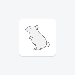 Hamster, vector, pixel perfect, illustrator file