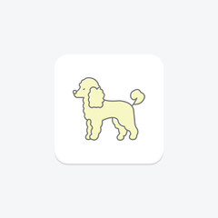 Poodle, vector, pixel perfect, illustrator file
