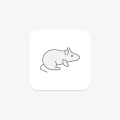 Rat, vector, pixel perfect, illustrator file