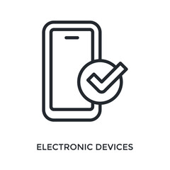 Electronic Devices Icon Outline Style. Vector Illustration For Graphic Design