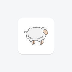 Sheep, vector, pixel perfect, illustrator file